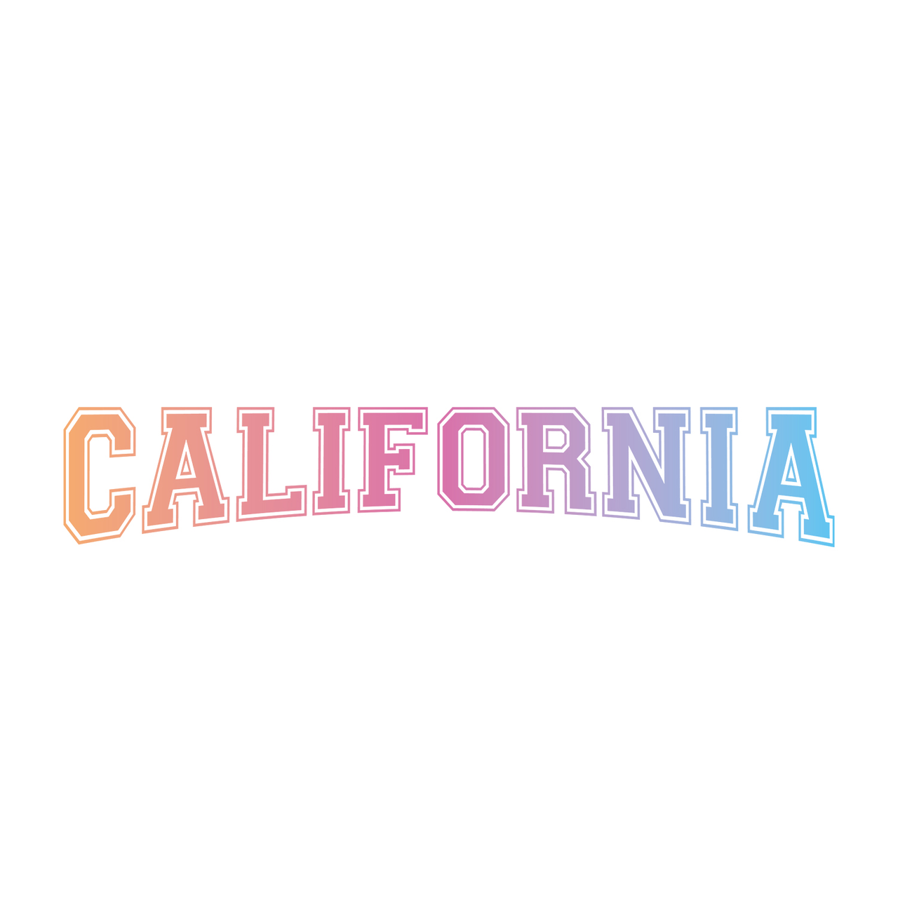 T-SHIRT CALIFORNIA RAINBOW