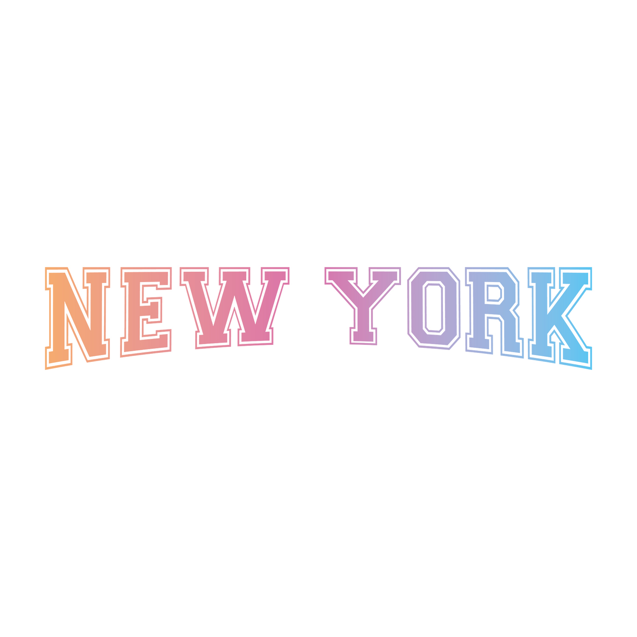 T-SHIRT NEW YORK RAINBOW