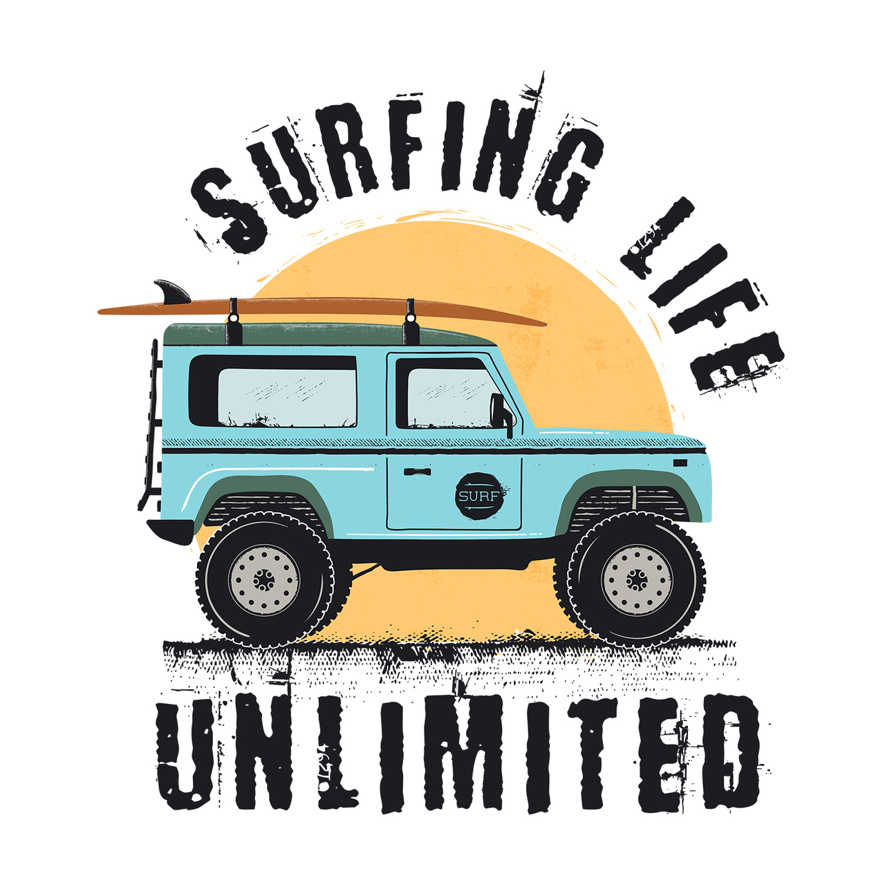 T-SHIRT SURFING LIFE UNLIMITED