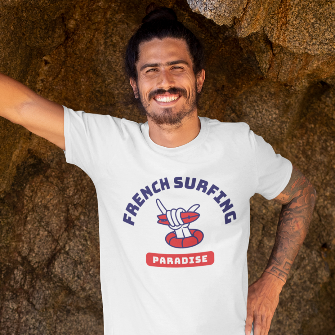 T-SHIRT FRENCH SURFING PARADISE