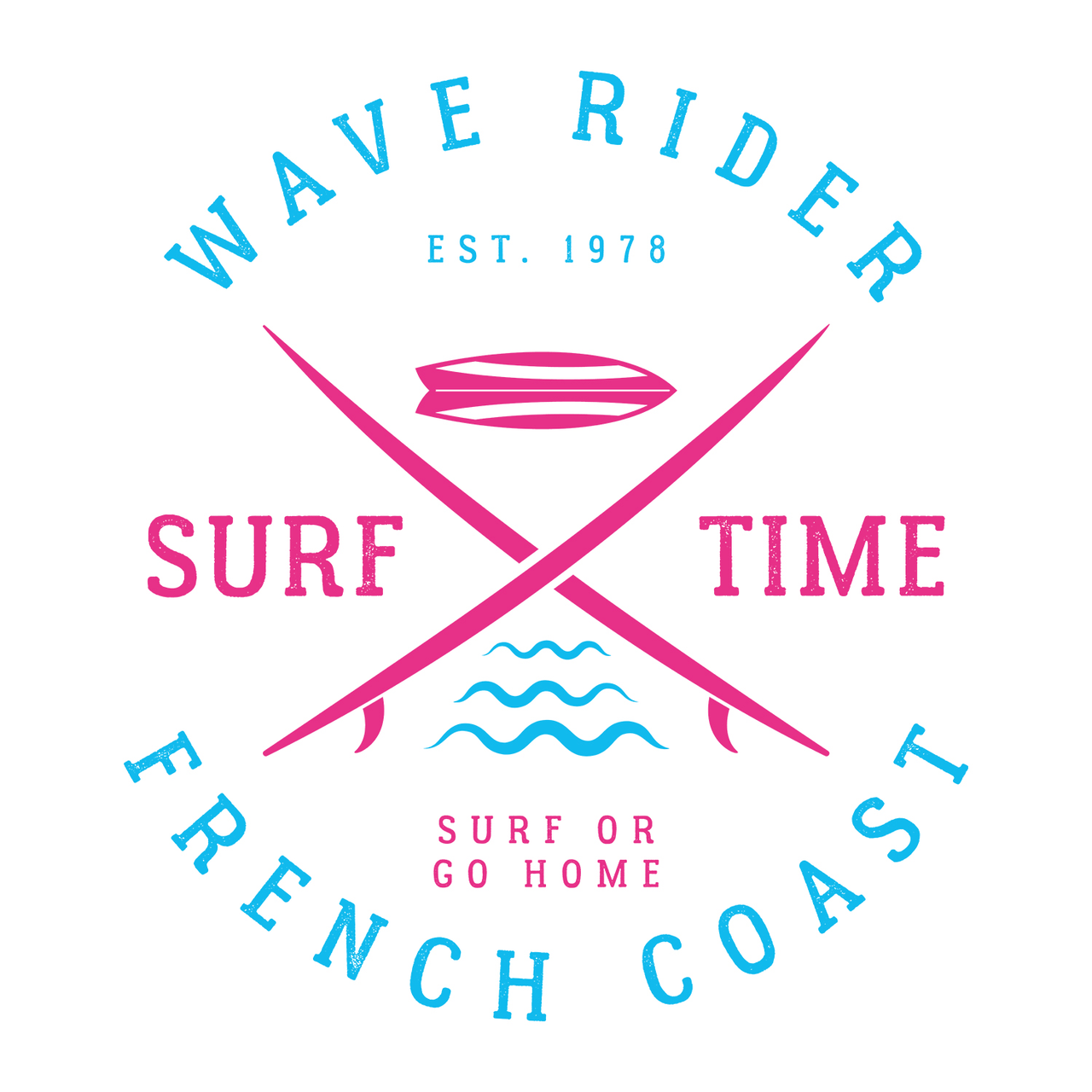 T-SHIRT WAVE RIDER SURF TIME