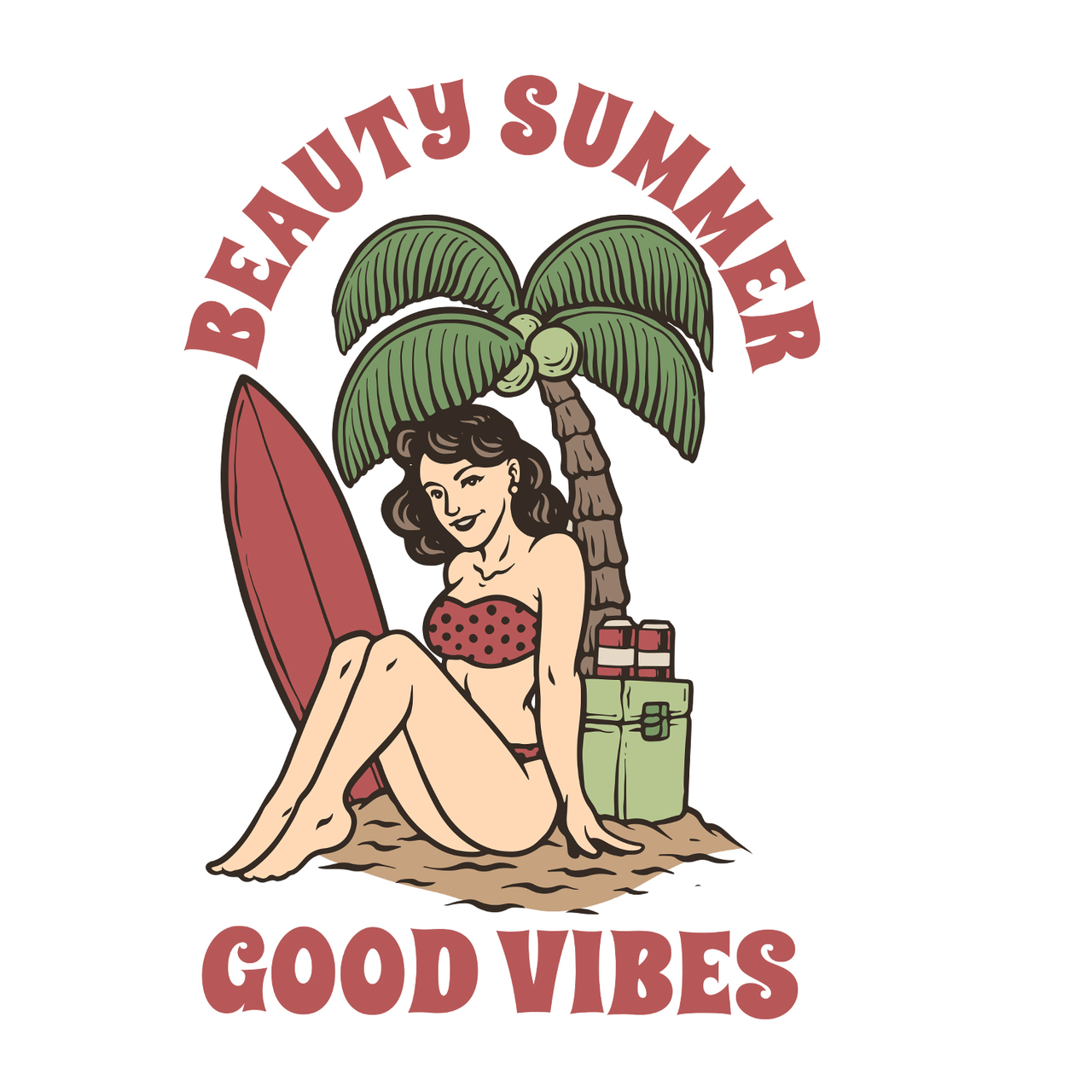 T-SHIRT BEAUTY SUMMER GOOD VIBES