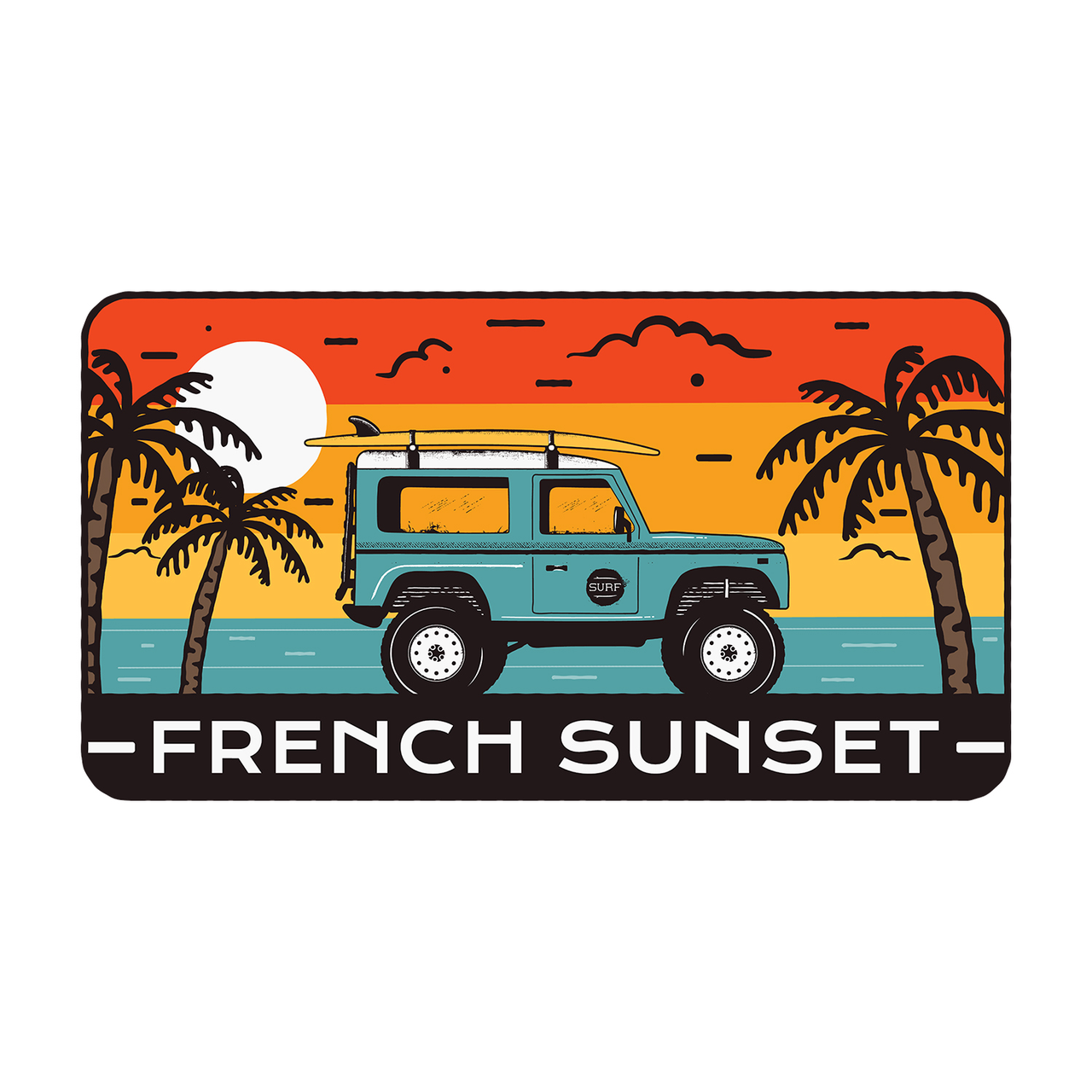 T-SHIRT FRENCH SUNSET SURF