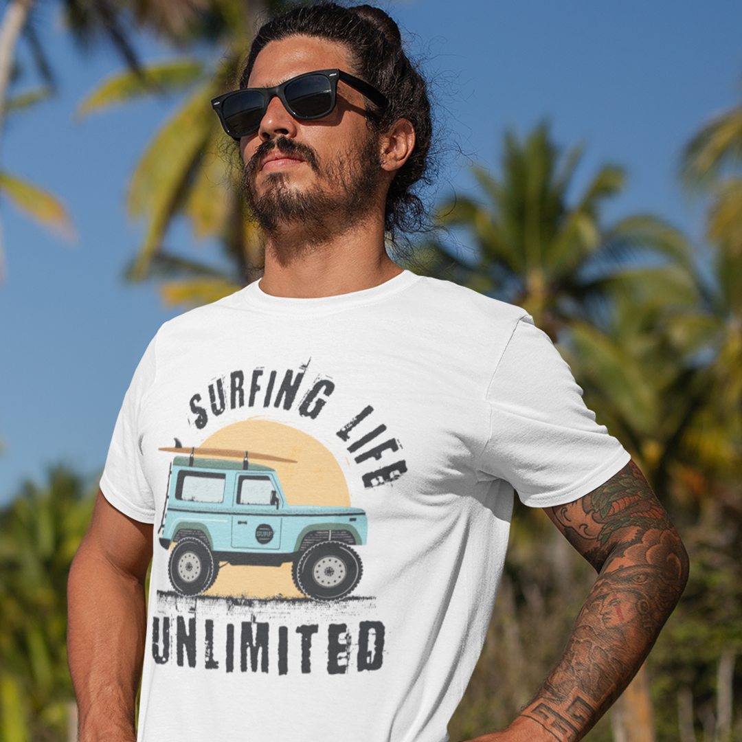 T-SHIRT SURFING LIFE UNLIMITED